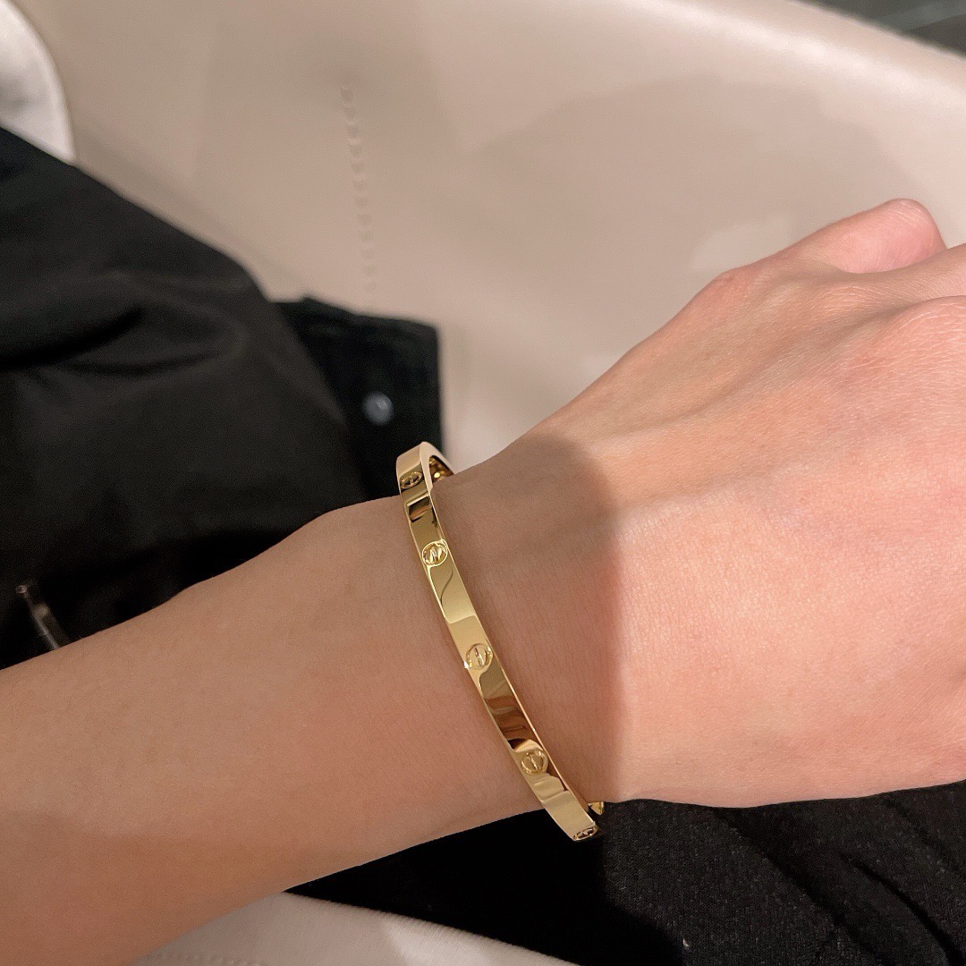  Cartier  accessories LOVE BRACELET 3.65MM ( 3 colors）