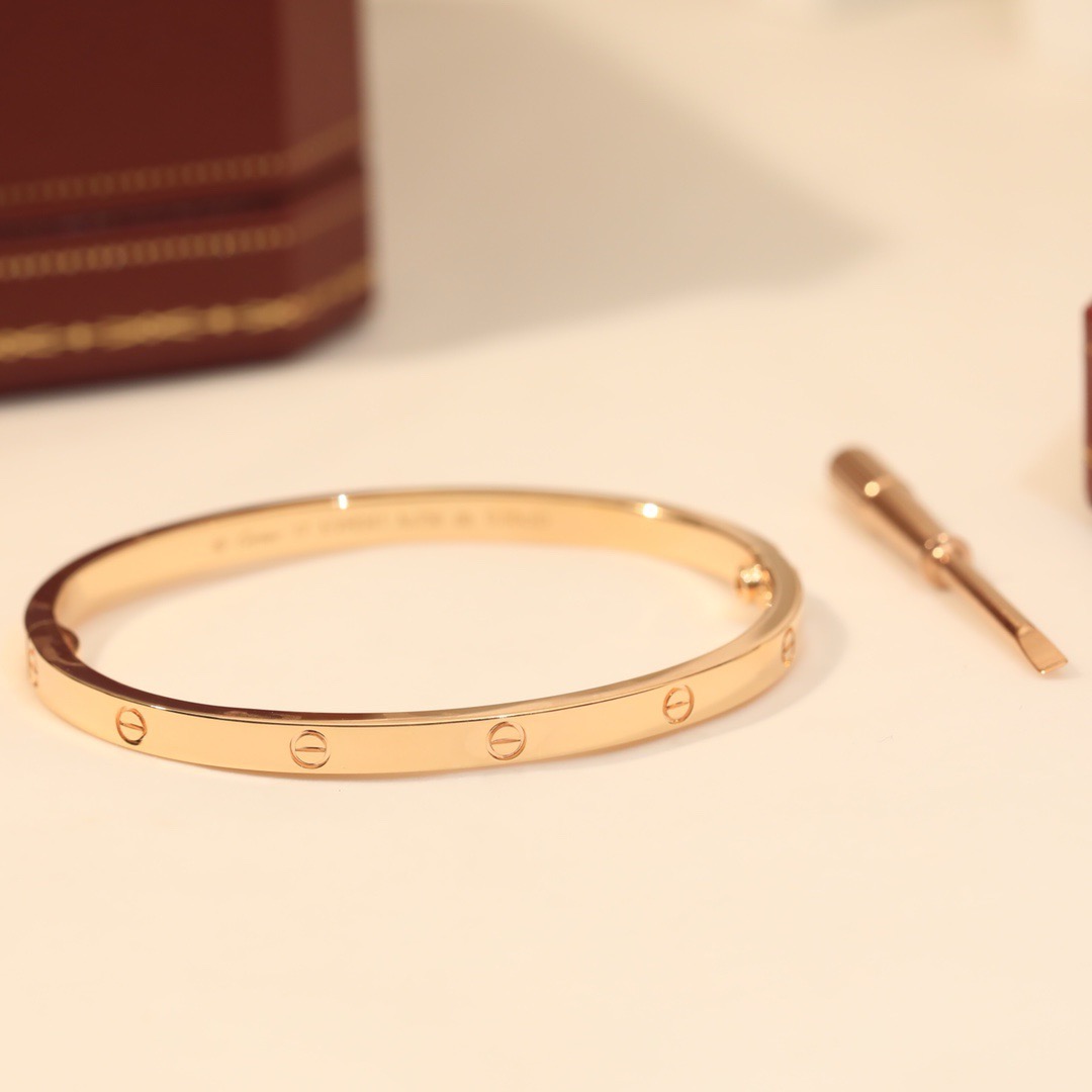  Cartier  accessories LOVE BRACELET 3.65MM ( 3 colors）
