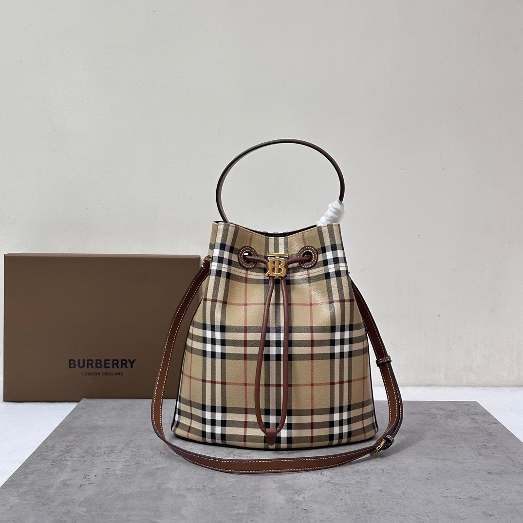 Burberry Small TB Bucket  in brown