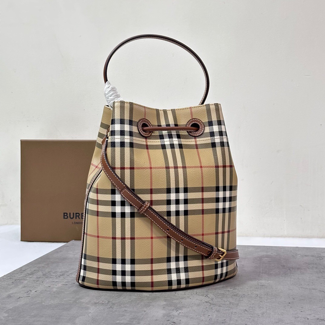 Burberry Small TB Bucket  in brown