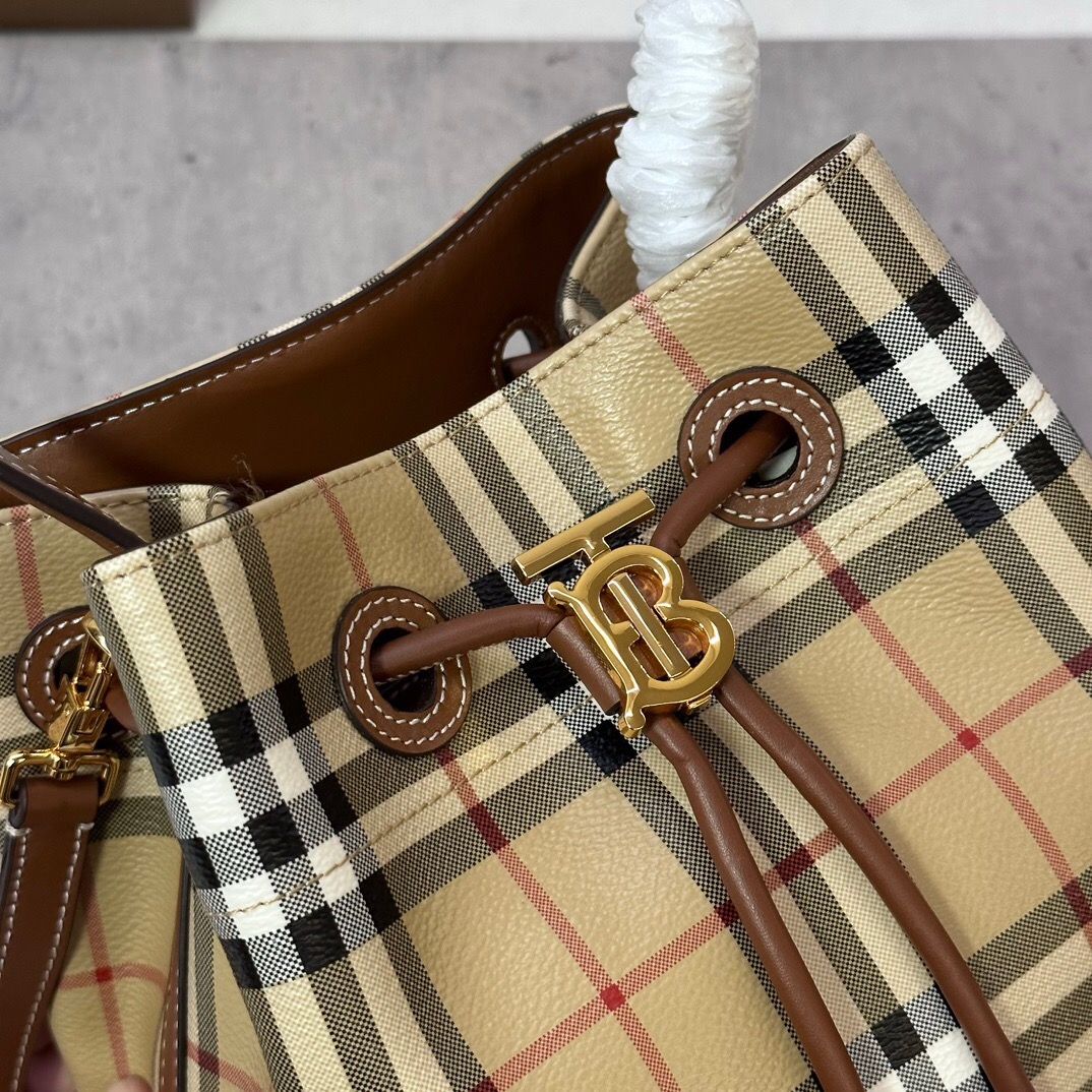 Burberry Small TB Bucket  in brown