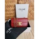 CELINE CHAIN SHOULDER BAG CLAUDE IN SHINY CALFSKIN（4 colors）
