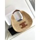  CELINE CELINE CLASSIC PANIER HOBO BAG IN RAFFIA AND CALFSKIN NATURAL / TAN