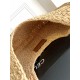  CELINE CELINE CLASSIC PANIER HOBO BAG IN RAFFIA AND CALFSKIN NATURAL / TAN