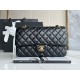 CHANEL  CLASSIC HANDBAG Lambskin & Gold-Tone Metal Black