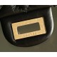 CHANEL  MINI 2.55 HANDBAG Glittered Aged Calfskin Gold-Tone Metal  black