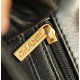 CHANEL  MINI 2.55 HANDBAG Glittered Aged Calfskin Gold-Tone Metal  black