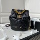CHANEL 19 BACKPACK Shiny Lambskin, Gold-Tone