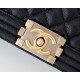 CHANEL HANDBAG LE BOY  Calfskin & Ruthenium-Finish Metal Black ( 4 colors)