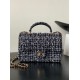 CHANEL MINI FLAP BAG WITH TOP HANDLE