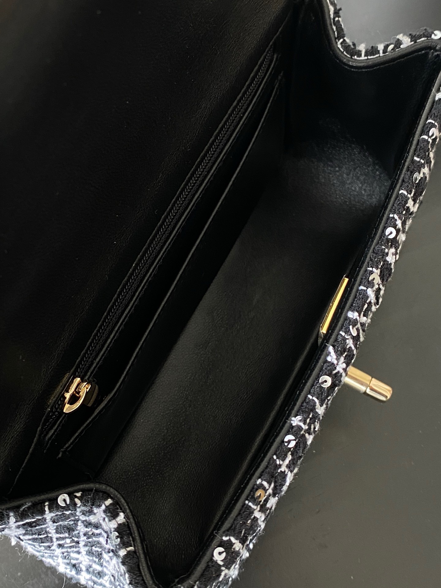 CHANEL MINI FLAP BAG WITH TOP HANDLE