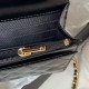 CHANEL CLUTCH WITH CHAIN Lambskin & Gold-Tone Metal Black