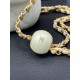 CHANEL  24S  MINI FLAP BAG Lambskin, Imitation Pearls & Gold Metal white