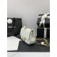 CHANEL  24S  MINI FLAP BAG Lambskin, Imitation Pearls & Gold Metal white