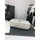 CHANEL  24S  MINI FLAP BAG Lambskin, Imitation Pearls & Gold Metal white