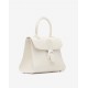Delvaux  Brillant MM in Box Calf in  white 