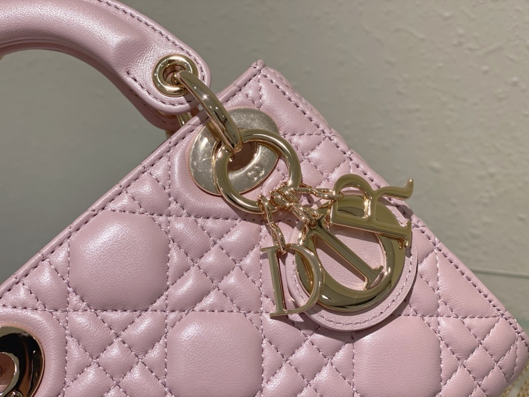 Dior Mini Lady Dior Bag  Cannage Lambskin ( 4 colors)