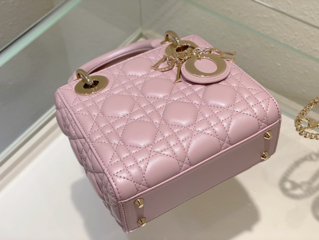 Dior Mini Lady Dior Bag  Cannage Lambskin ( 4 colors)