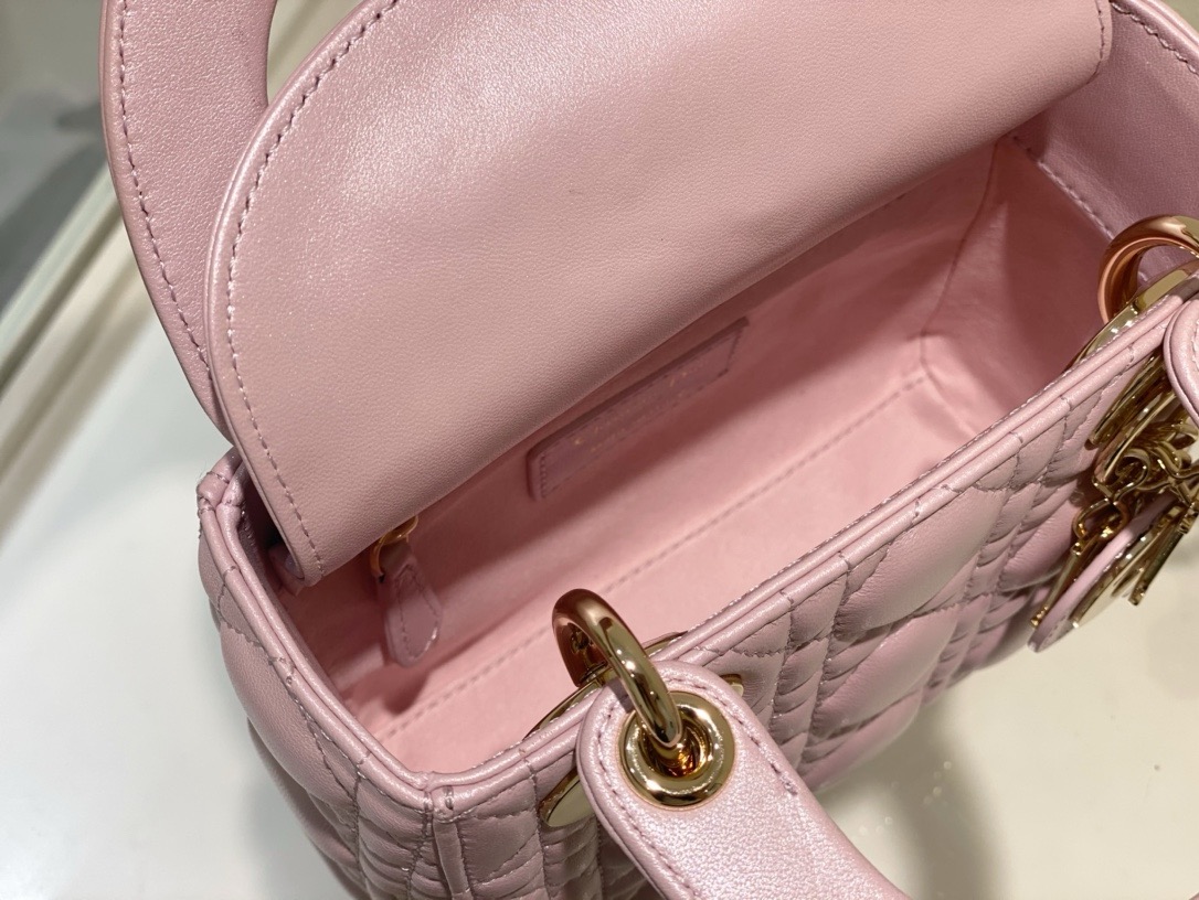 Dior Mini Lady Dior Bag  Cannage Lambskin ( 4 colors)