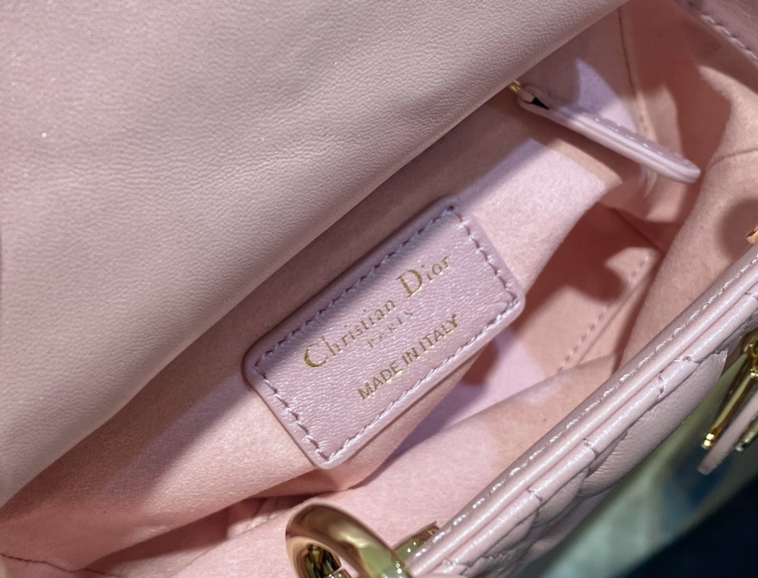 Dior Mini Lady Dior Bag  Cannage Lambskin ( 4 colors)