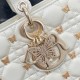 DIOR Medium Lady D-Joy Bag  Latte Cannage Lambskin with Gold-Finish Sun Studs (2 colors) 