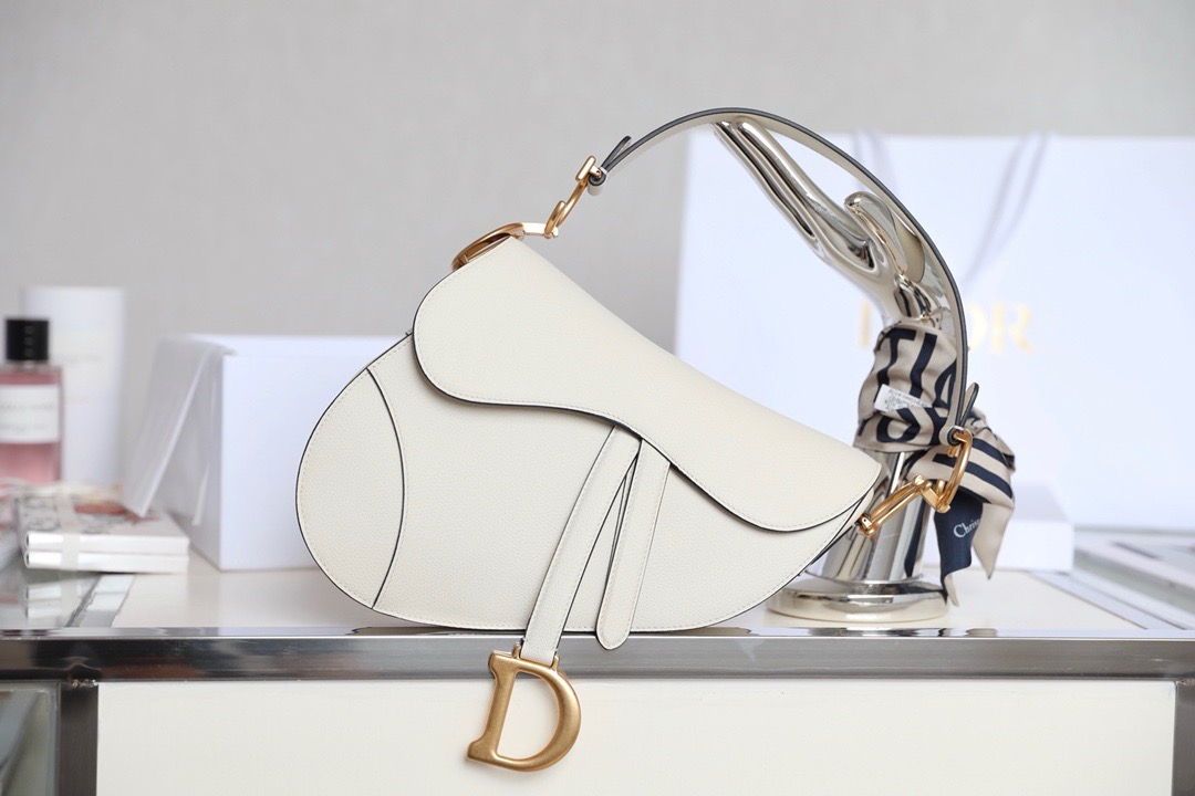 Dior Saddle Bag with Strap  Black Grained Calfskin（4 colors）