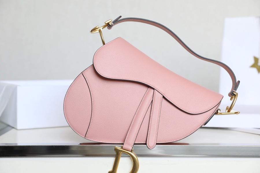 Dior Saddle Bag with Strap  Black Grained Calfskin（4 colors）