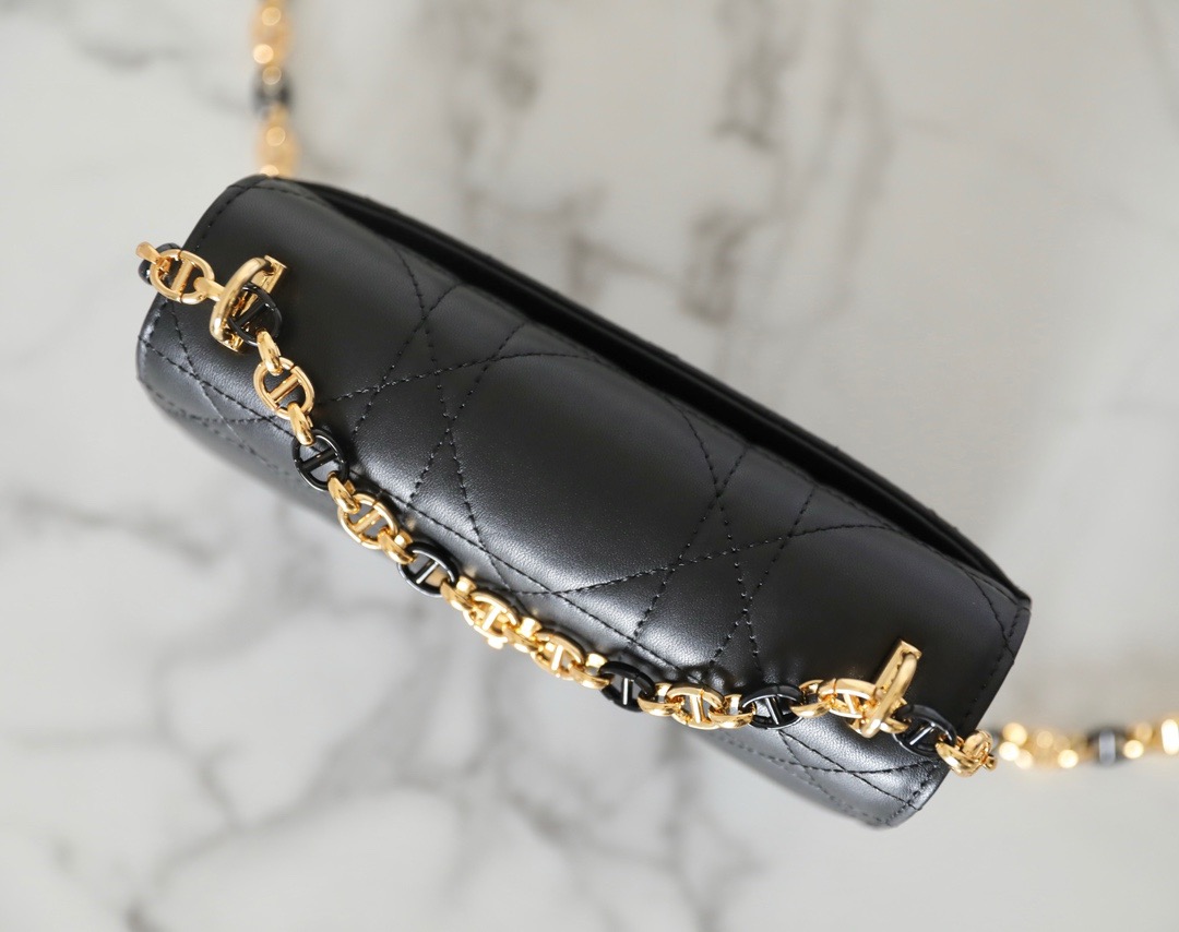 Dior Miss Caro Mini Bag  Black Macrocannage Lambskin （4 colors）