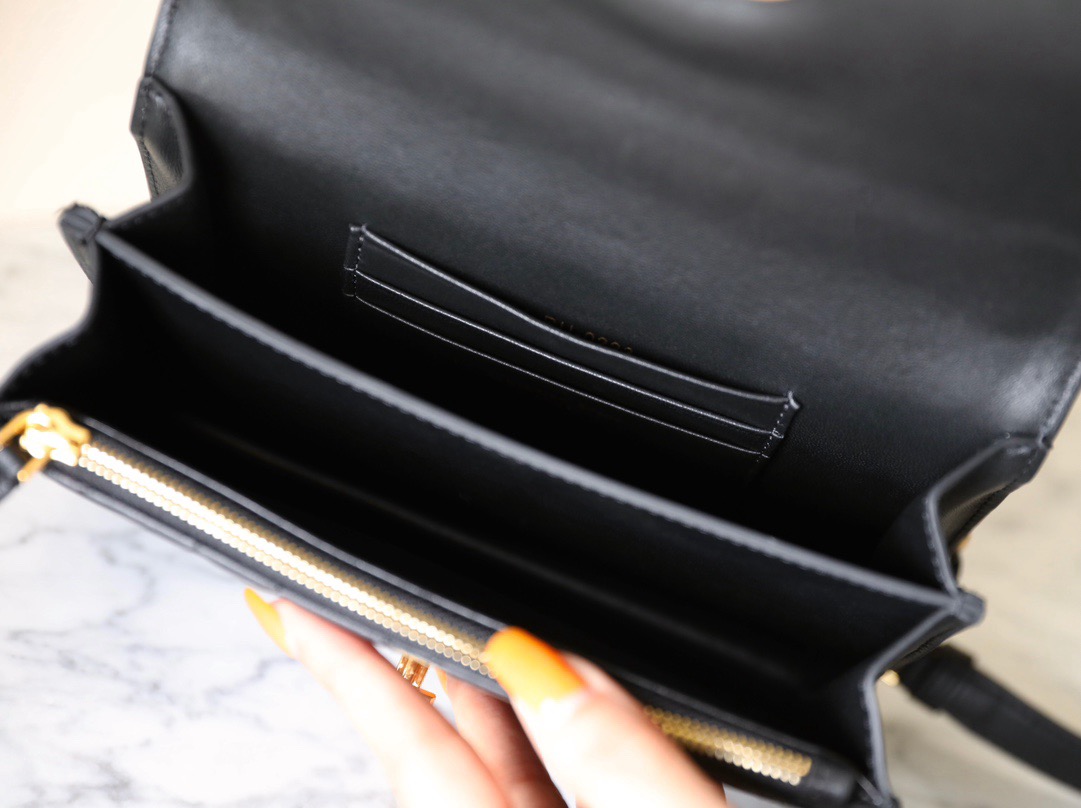 Dior Miss Caro Mini Bag  Black Macrocannage Lambskin （4 colors）