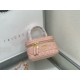 Dior Caro Mini Vanity CasePowder Pink Macrocannage Lambskin  ( 3 colors)
