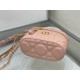 Dior Caro Mini Vanity CasePowder Pink Macrocannage Lambskin  ( 3 colors)
