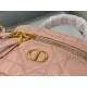 Dior Caro Mini Vanity CasePowder Pink Macrocannage Lambskin  ( 3 colors)