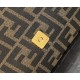 Fendi  Baguette Brown FF jacquard fabric bag