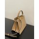 Fendi  Peekaboo ISeeU Petite Beige padded nappa leather bag（4 colors）
