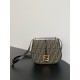 Fendi  C’mon Medium Brown FF jacquard fabric and leather bag（4 colors）