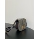 Fendi  C’mon Medium Brown FF jacquard fabric and leather bag（4 colors）