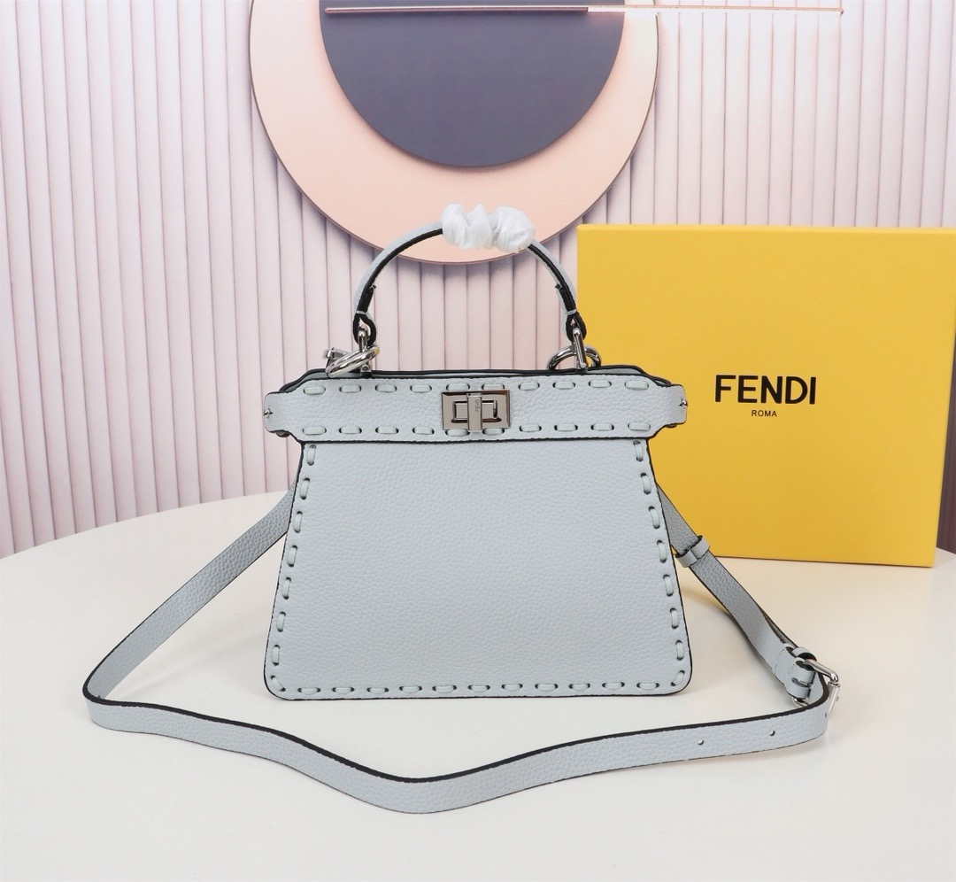 Fendi  Peekaboo ISeeU Petite Light Blue