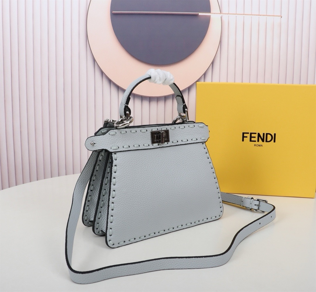 Fendi  Peekaboo ISeeU Petite Light Blue