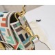 Fendi  Baguette Multicolor canvas bag with FF embroidery（4 colors）