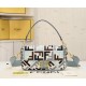 Fendi  Baguette Multicolor canvas bag with FF embroidery（4 colors）