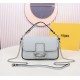 Fendi  Baguette Mini Light blue Selleria bag with 309 hand-sewn topstitches（4 colors）