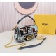 Fendi Baguette Mini Multicolor canvas bag with FF embroidery（2 colors）