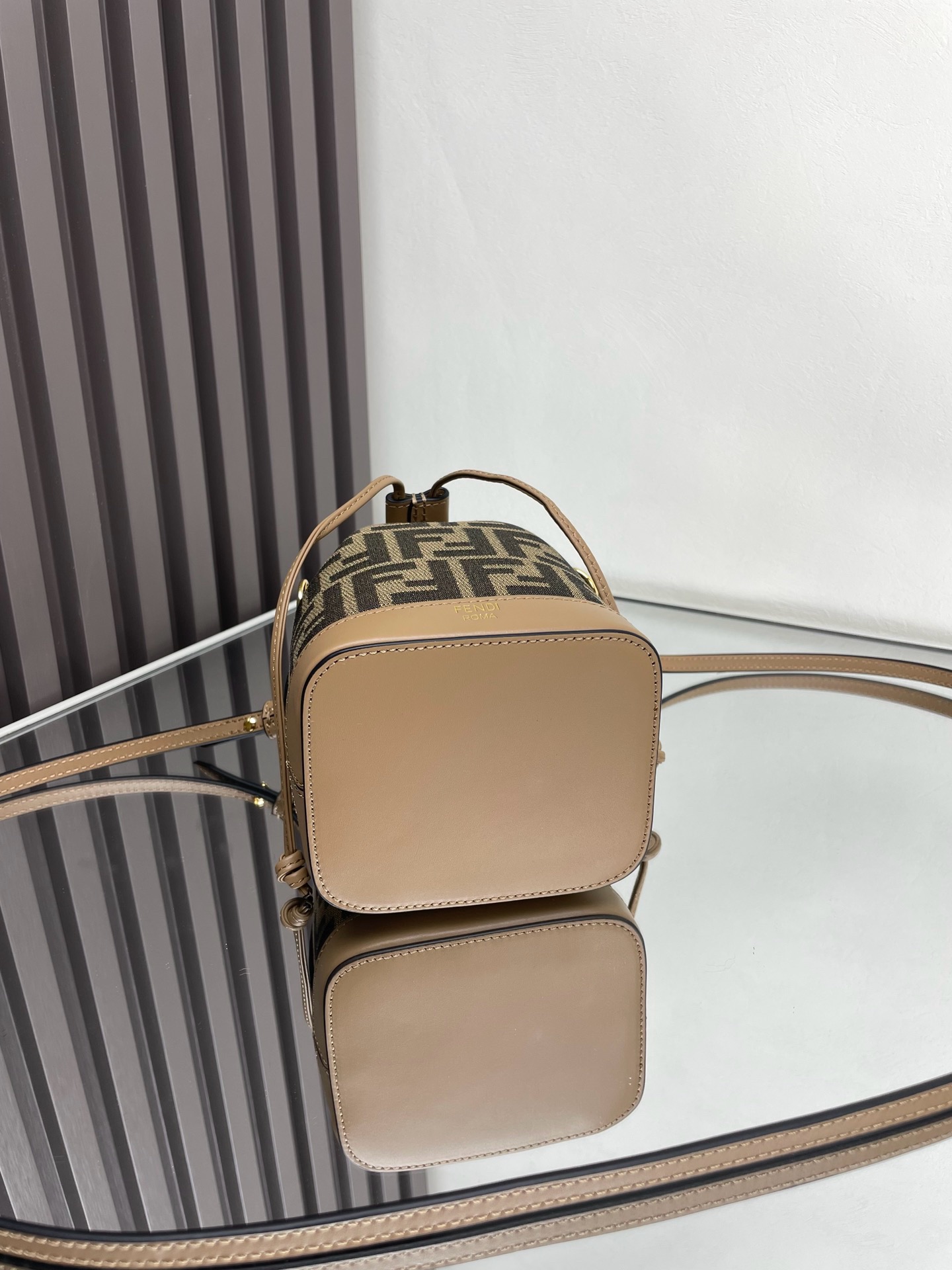 Fendi Mon Tresor Brown FF fabric mini-bag（3 colors）