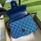 GUCCI Monogram Multicolor Matelasse Diagonal Mini GG Marmont Top Handle Shoulder (9 colors)