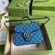 GUCCI Monogram Multicolor Matelasse Diagonal Mini GG Marmont Top Handle Shoulder (9 colors)