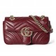 GUCCI GG MARMONT MINI SHOULDER BAG Gucci Rosso Ancora