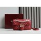 GUCCI GG MARMONT MINI SHOULDER BAG Gucci Rosso Ancora