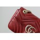 GUCCI GG MARMONT MINI SHOULDER BAG Gucci Rosso Ancora