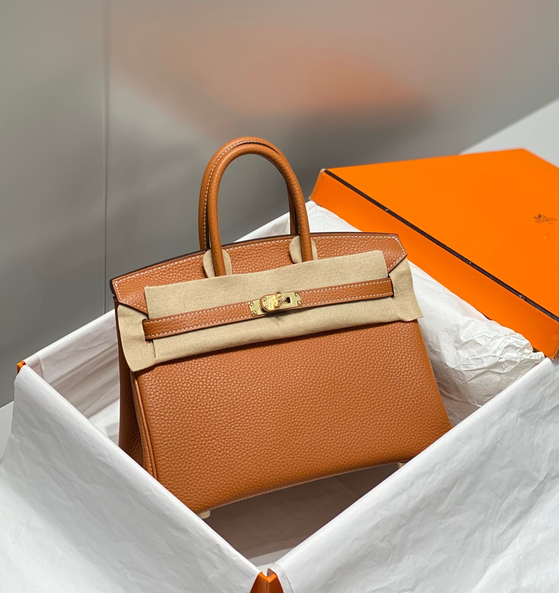   Hermes Birkin 25 & 30 & 35 Golden Brown 