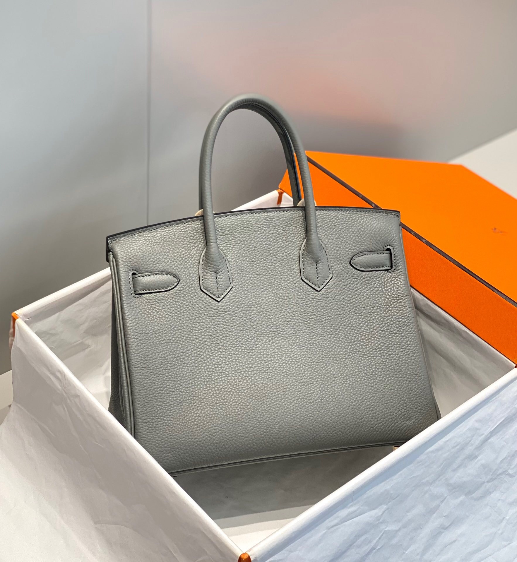  Hermes Birkin 25 & 30 & 35 Cumulonimbus gray